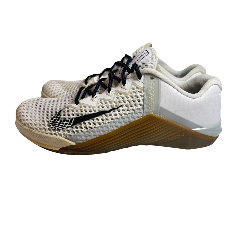 Nike Metcon 6 Mens White Gray Gum Mesh Training Sneakers Size 7.5 US - Picture 3 of 12